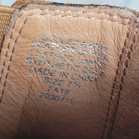 Madewell The Kat Chelsea Suede Chunky Heeled Boot in Chestnut Brown, Size 7.5 - Picture 16 of 16